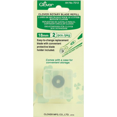 Clover Rotary Blade Refill 18mm - 2 pieces
